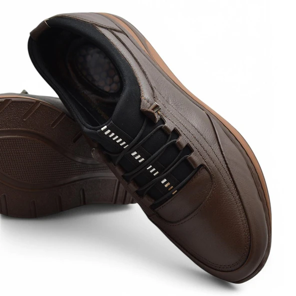 113 Tam Ortopedik Taban Hakiki Deri Erkek Casual Ayakkabı Özel Küçük Numara Erkek Ayakkabı - 9