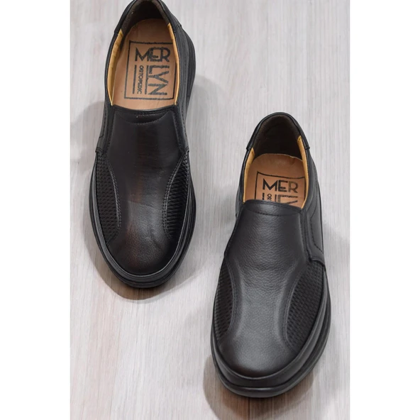 TAB5901 Tam Ortopedik Taban %100 Hakiki Deri Erkek Ayakkabı Hafif Eva Taban - 2