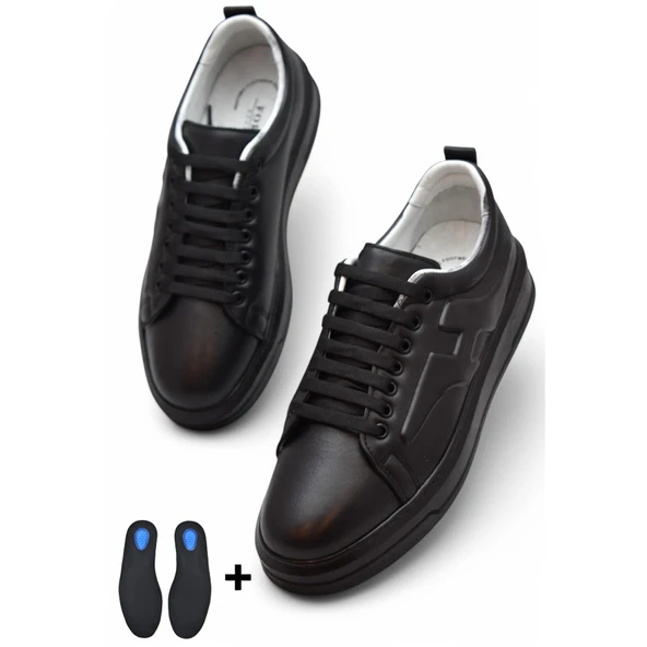 TAB616 Ortopedik Taban Hakiki Deri Erkek Ayakkabı Spor Deri Ayakkabı