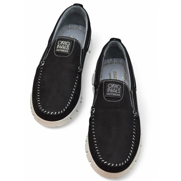 TAB2180 Ortopedik Taban Hakiki Deri Erkek Ayakkabı Günlük Erkek Tımbırlent Ayakkabı - Resim 9