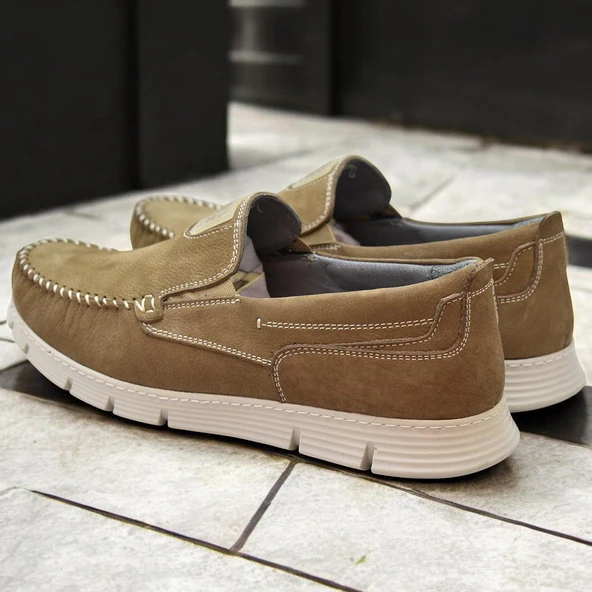 TAB2180 Ortopedik Taban Hakiki Deri Erkek Ayakkabı Günlük Erkek Tımbırlent Ayakkabı - Resim 4