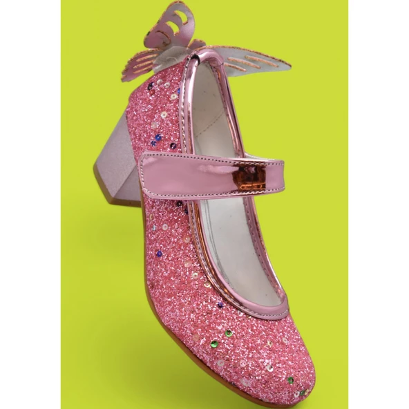 359 Abiye Kız Çocuk Topuklu Ayakkabı Kız Çocuk Nişan Abiye Ayakkabısı - 6