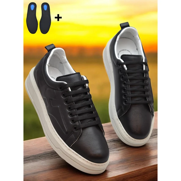 TAB616 Ortopedik Taban Hakiki Deri Erkek Ayakkabı Spor Deri Ayakkabı - 8