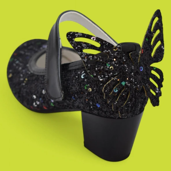 359 Abiye Kız Çocuk Topuklu Ayakkabı Kız Çocuk Nişan Abiye Ayakkabısı - 4