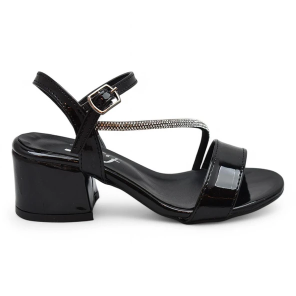 387 Abiye Kız Çocuk Topuklu Ayakkabı Kız Çocuk Nişan Abiye Ayakkabı Açık Çocuk Sandalet - 3