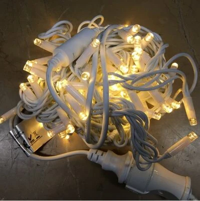 Yılbaşı aydınlatması hareketli flash LED saçak sarkıt Perde dış mekan hortum Sıcak Beyaz Işık Dekoratif 2mt. beyaz kablolu Süs - 4