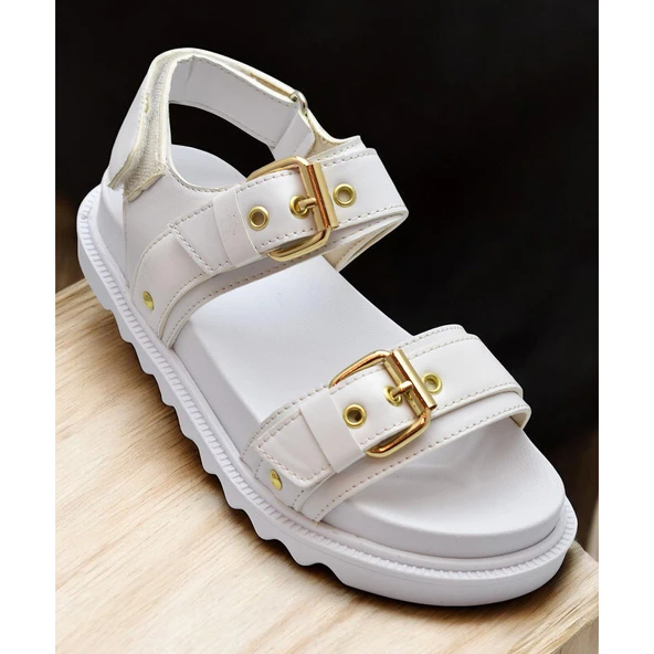 300L Ortopedik Taban Kadın Sandalet Günlük Kalın Taban Kadın Sandalet Terlik - 12