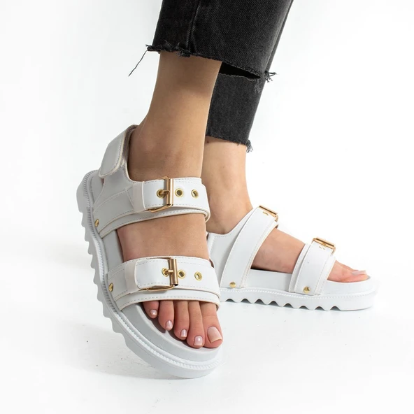 300L Ortopedik Taban Kadın Sandalet Günlük Kalın Taban Kadın Sandalet Terlik - 11