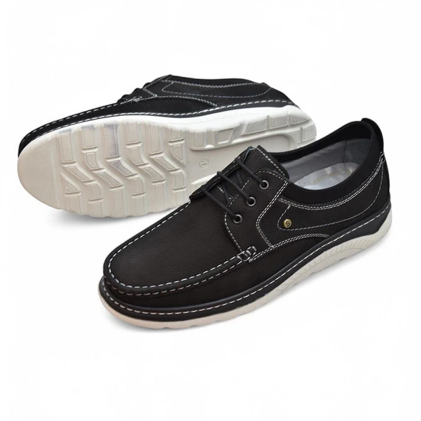 TAB2105 Ortopedik Taban Hakiki Deri Erkek Ayakkabı Günlük Erkek Tımbırlent Ayakkabı - 12