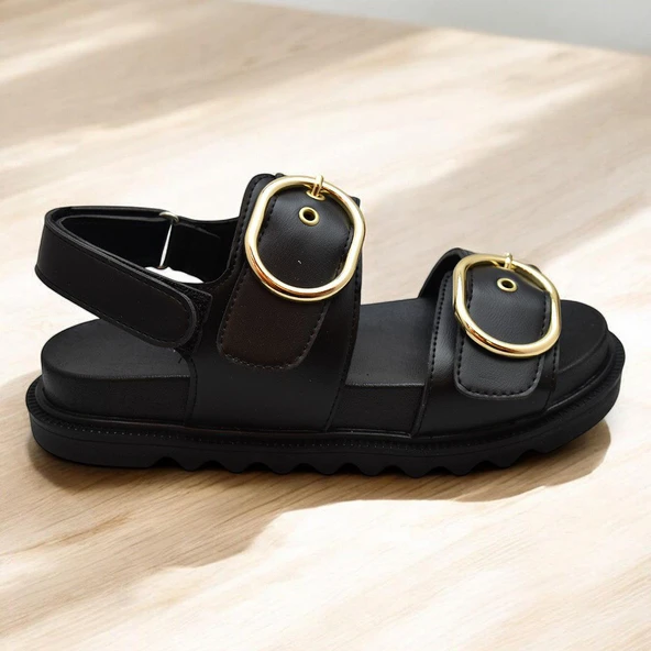 301L Ortopedik Taban Kadın Sandalet Günlük Kalın Taban Kadın Sandalet Terlik - 3