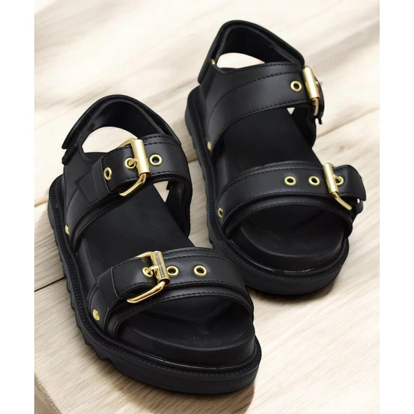 300L Ortopedik Taban Kadın Sandalet Günlük Kalın Taban Kadın Sandalet Terlik