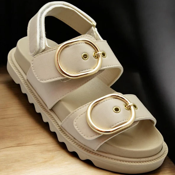 301L Ortopedik Taban Kadın Sandalet Günlük Kalın Taban Kadın Sandalet Terlik - 7