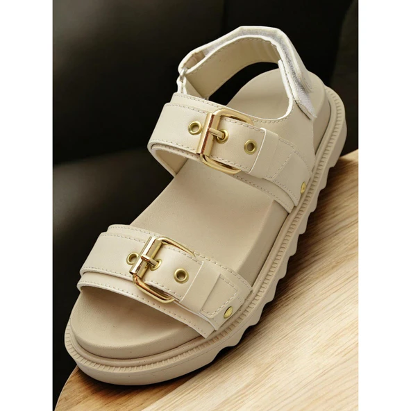 300L Ortopedik Taban Kadın Sandalet Günlük Kalın Taban Kadın Sandalet Terlik - 6