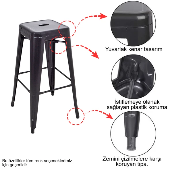 Tolix Metal Bar (4 Adet) - 10