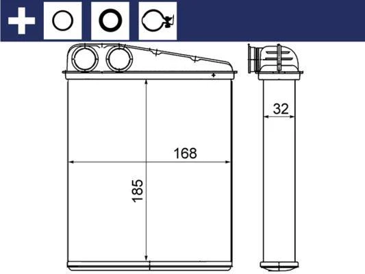 KALORIFER RADYATORU MERCEDES W169 W245 . MINI R55 R56 R60