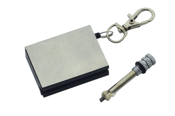 Benzinli Çakmak Metal Kibrit Magnezyum Çubuğu Anahtarlık - 7