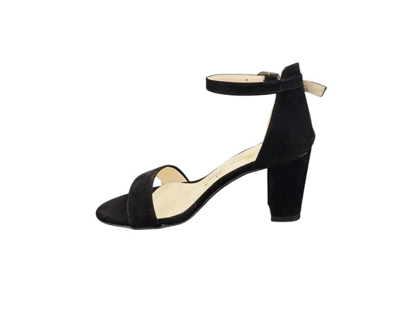 Merry Pace 542215Z Önü Açık Tek Bant 8 cm Kalın Topuklu Kadın Klasik Topuklu Ayakkabı - 2