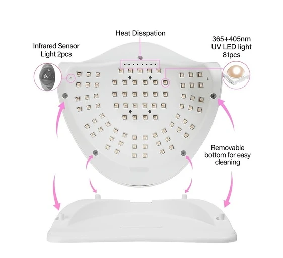 Fontenay SUN X 26 UV LED TIRNAK KURUTUCU 380 W 81 UV LED PROTEZ TIRNAK KALICI OJE KURUTMA MAKİNESİ - 4