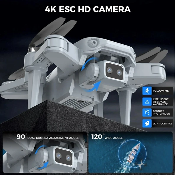 Lead Honor LH-X68G Pro Drone Multi-Function Aircraft Hd Camera Gps - 3