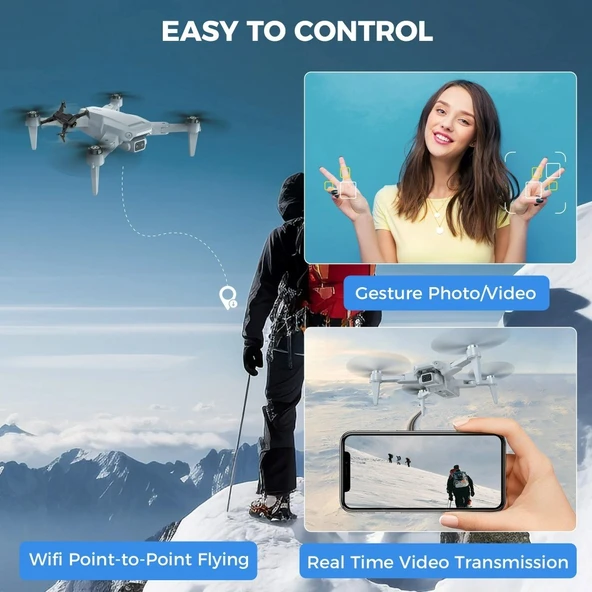 Lead Honor LH-X68G Pro Drone Multi-Function Aircraft Hd Camera Gps - 5