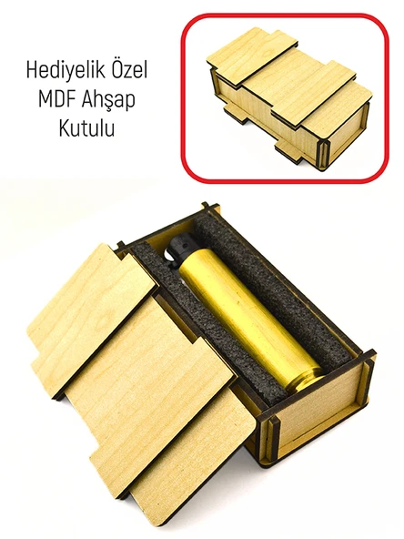 50 Cal. Kovan Gazlı Çakmak - Ahşap Kutulu - 3