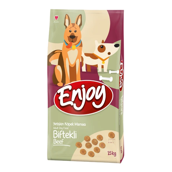 Enjoy Biftekli Yetişkin Köpek Maması 15 KG ürün görseli 1