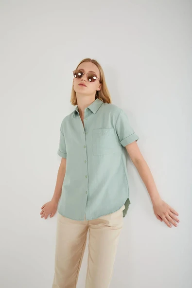 Oxford Kısa Kollu Gömlek - 6