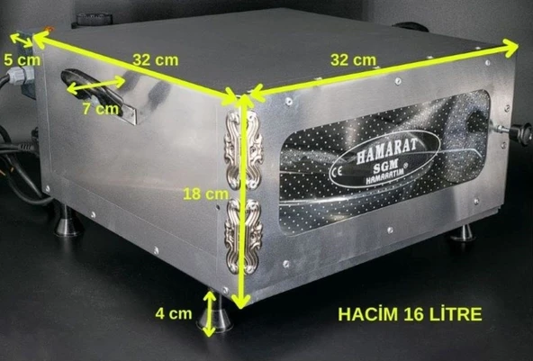 SGM Hamaratım & Elis Concept Çift Rezistans Hamarat Pratik Mini Fırın 2000w Bazlama Ekmek Lahmacun - 3
