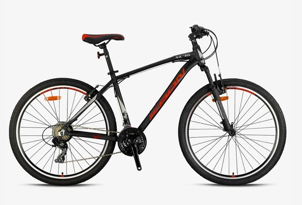 Kron XC 75 27.5" Jant 18' Kadro V-Fren 21 Vites Dağ Bisikleti Siyah Neon Kırmızı - 2