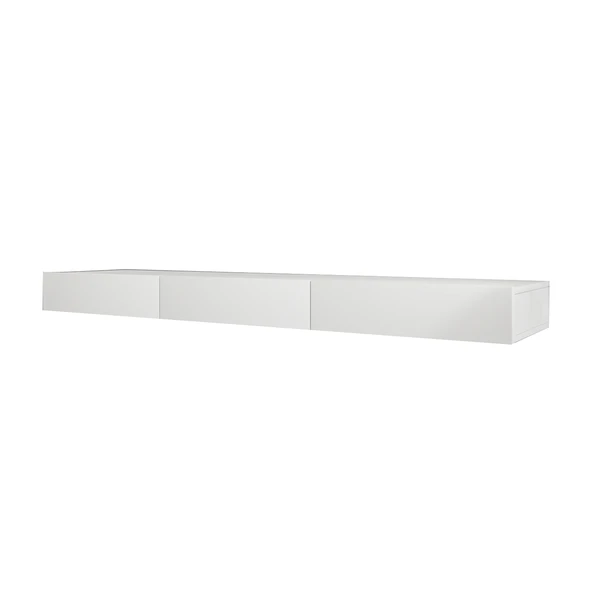 Avalon Duvara Monte TV Sehpası – 140 cm, Modern Minimal Tasarım,Beyaz TV Ünitesi - 6