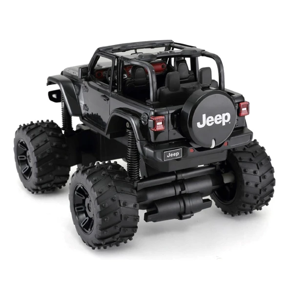 Rastar 1:14 Rc Uzaktan Kumandalı Jeep Wrangler Rubicon Big Wheel Off-Roader 2.4 Ghz Siyah - 7