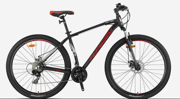 Kron XC 75 26" Jant Mekanik Disk 14 Kadro 21 Vites MD Dağ Bisikleti Mat Siyah Kırmızı ürün görseli