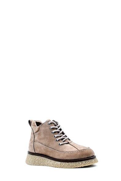 Hakiki Deri Kürklü  Kadın Kalın Topuklu Bot 217KZA671-42 - Resim 10