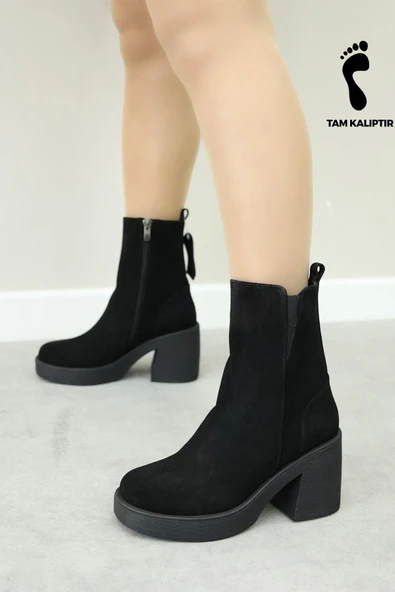 Hakiki Deri  Kadın Klasik Bot 217SZA0657-03 - Resim 2