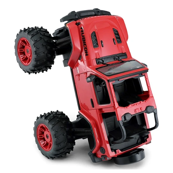 Rastar 1:14 Rc Uzaktan Kumandalı Jeep Wrangler Rubicon Big Wheel Off-Roader 2.4 Ghz Kırmızı - 6