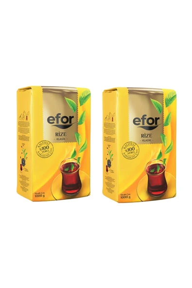 EFOR RIZE 1000 GR SIYAH ÇAY X2 ADET