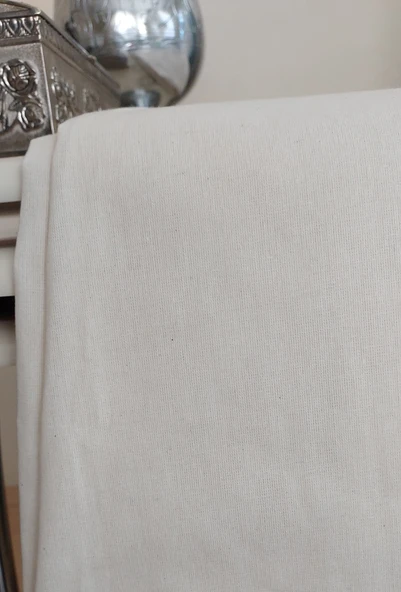 %100 Pamuk Ham Bez Kumaş – Amerikan Bezi – 220cm En – Naturel, Punch, Nakış ve Çanta Yapımına Uygun - 5