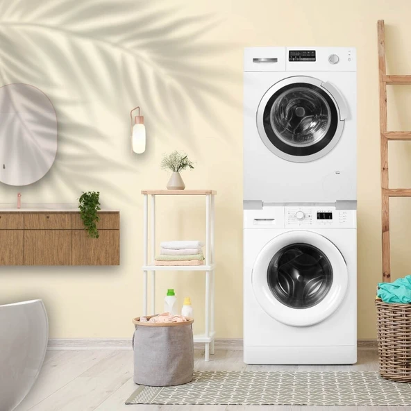 Çamaşır Makinesi Kurutma Makinesi İstifleme Birleştirme Kiti Candy Hoover Ayarlanabilir - Resim 5