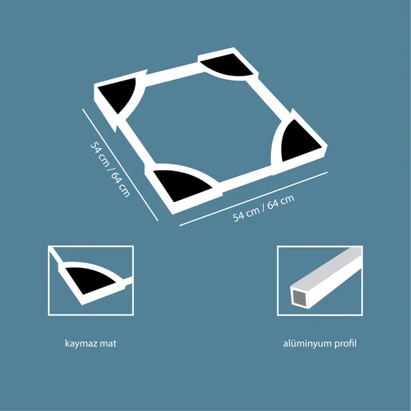 Çamaşır Makinesi Kurutma Makinesi İstifleme Birleştirme Kiti Candy Hoover Ayarlanabilir - Resim 4