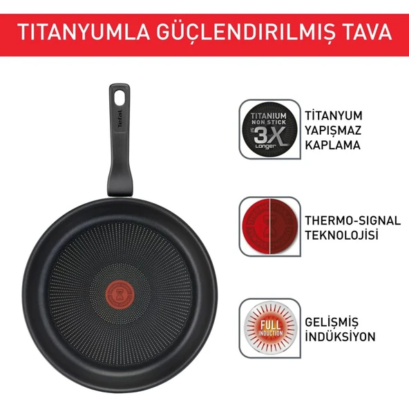 Tefal Titanium 3X Force Tava 20 Cm 2100134007 - 2
