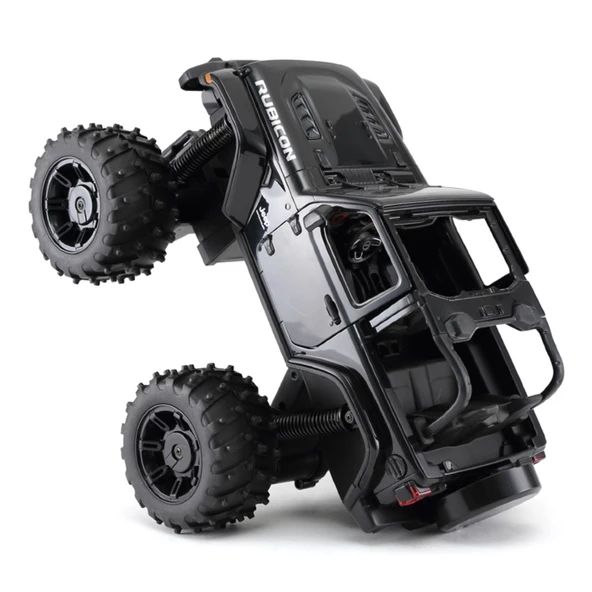 Rastar 1:14 Rc Uzaktan Kumandalı Jeep Wrangler Rubicon Big Wheel Off-Roader 2.4 Ghz Siyah - 6