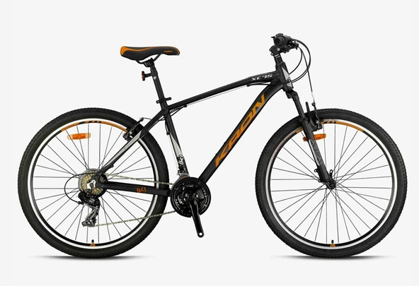 Kron XC 75 27.5" Jant 18' Kadro V-Fren 21 Vites Dağ Bisikleti Siyah Neon Turuncu