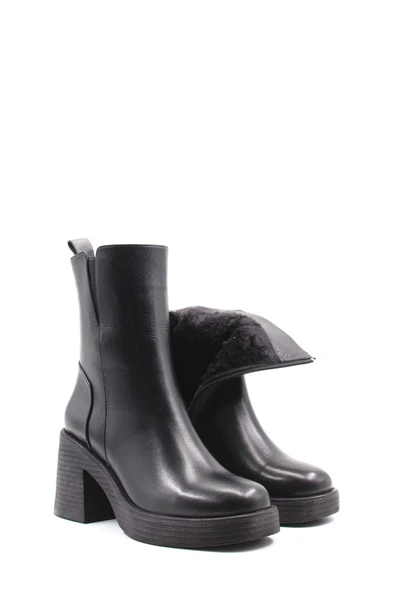 Hakiki Deri  Kadın Klasik Bot 217SZA0657-03 - Resim 6