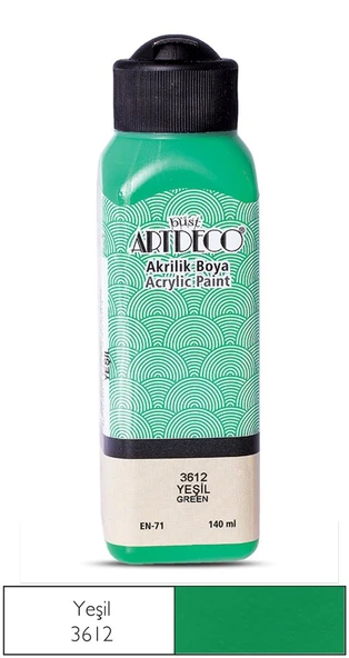 Artdeco Akrilik Boya 140 ml Yeşil - 4 adet