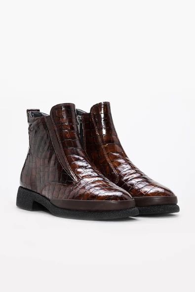 Hakiki Deri  Kadın Klasik Bot 217SZA668-254 - Resim 4