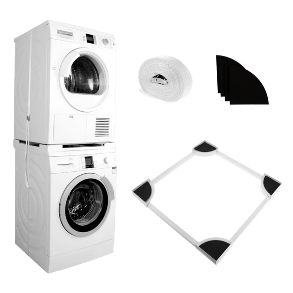 Çamaşır Makinesi Kurutma Makinesi İstifleme Birleştirme Kiti Samsung LG Ayarlanabilir ürün görseli 1