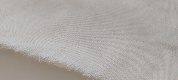 %100 Pamuk Ham Bez Kumaş – Amerikan Bezi – 220cm En – Naturel, Punch, Nakış ve Çanta Yapımına Uygun - 3