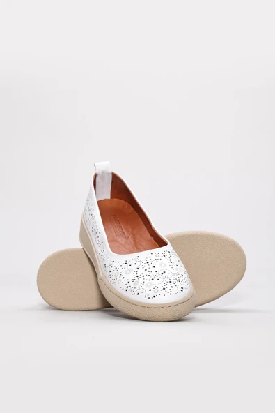 Hakiki Deri  Kadın Babet Ayakkabı 657ZA3331 - Resim 3