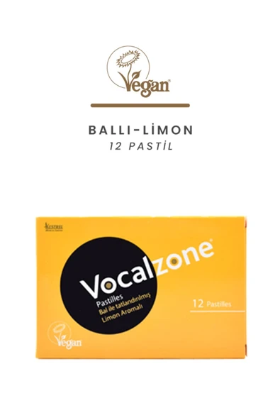 Vocalzone Ballı-Limon 12 Pastil ürün görseli