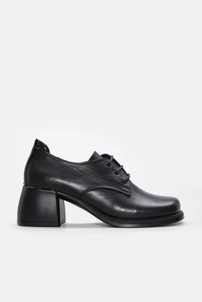 Hakiki Deri  Kadın Kalın Topuklu Ayakkabı 217ZA801 ürün görseli